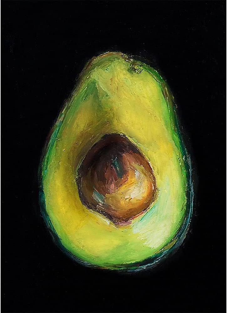 アボカドの油絵 アボカドの油絵